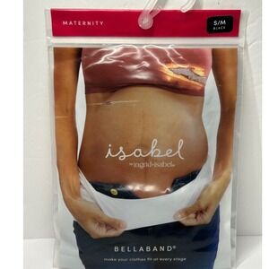 Bellaband Maternity Belly Band S M Black Ingrid Isabel Original Support New
